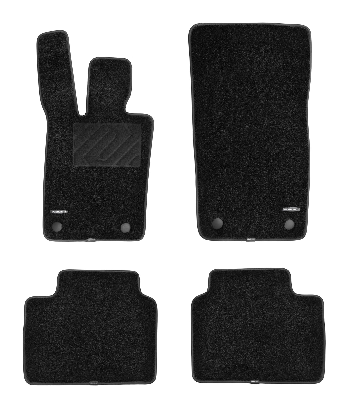 WENNEBIRD Superior Carpet Floor Mats for 2017-2025 Porsche Panamera, 2020-2025 Panamera E-Hybrid (971), 0.6 Inch Thickness Rugs
