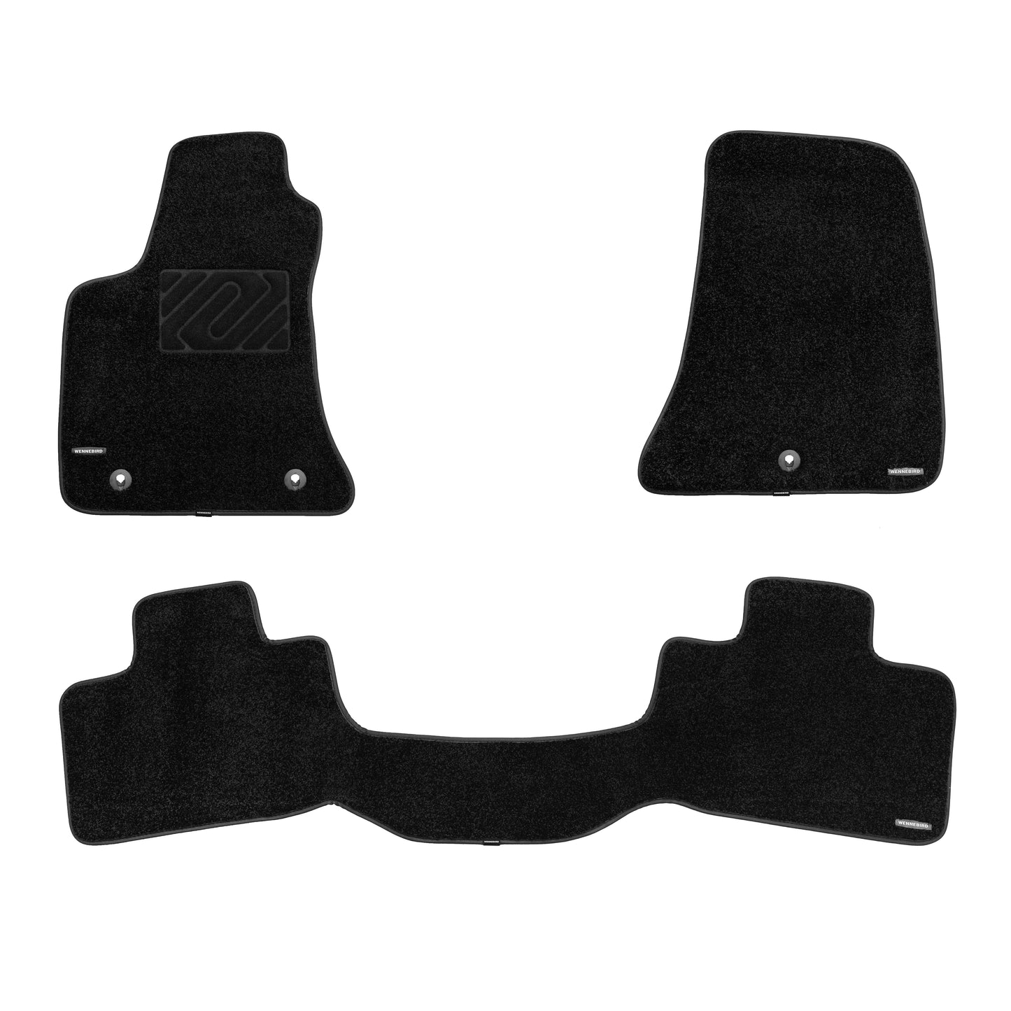WENNEBIRD Superior Carpet Floor Mats for 2011-2023 Dodge Charger (Only for RWD), 0.6 Inch Thickness Rugs