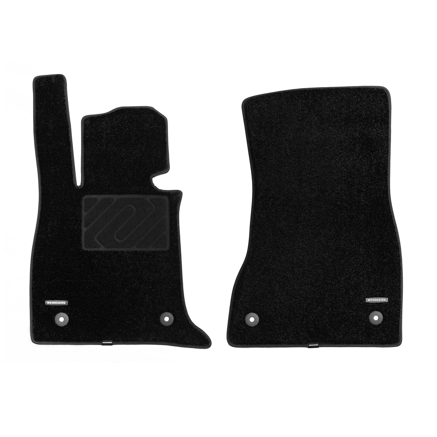 WENNEBIRD Superior Carpet Front Row Floor Mats for 2017-2025 BMW 530i, 540i, 550i (G30 / G60), 0.6 Inch Thickness Rugs