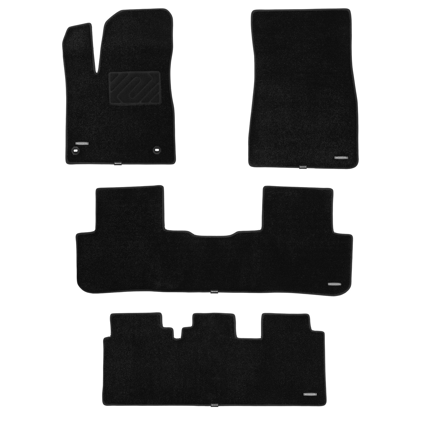 WENNEBIRD Superior Carpet Floor Mats for 2014-2025 Toyota Highlander 5 Seater 7 Seater (XU40, XU70), 0.5 Inch Thickness Rugs