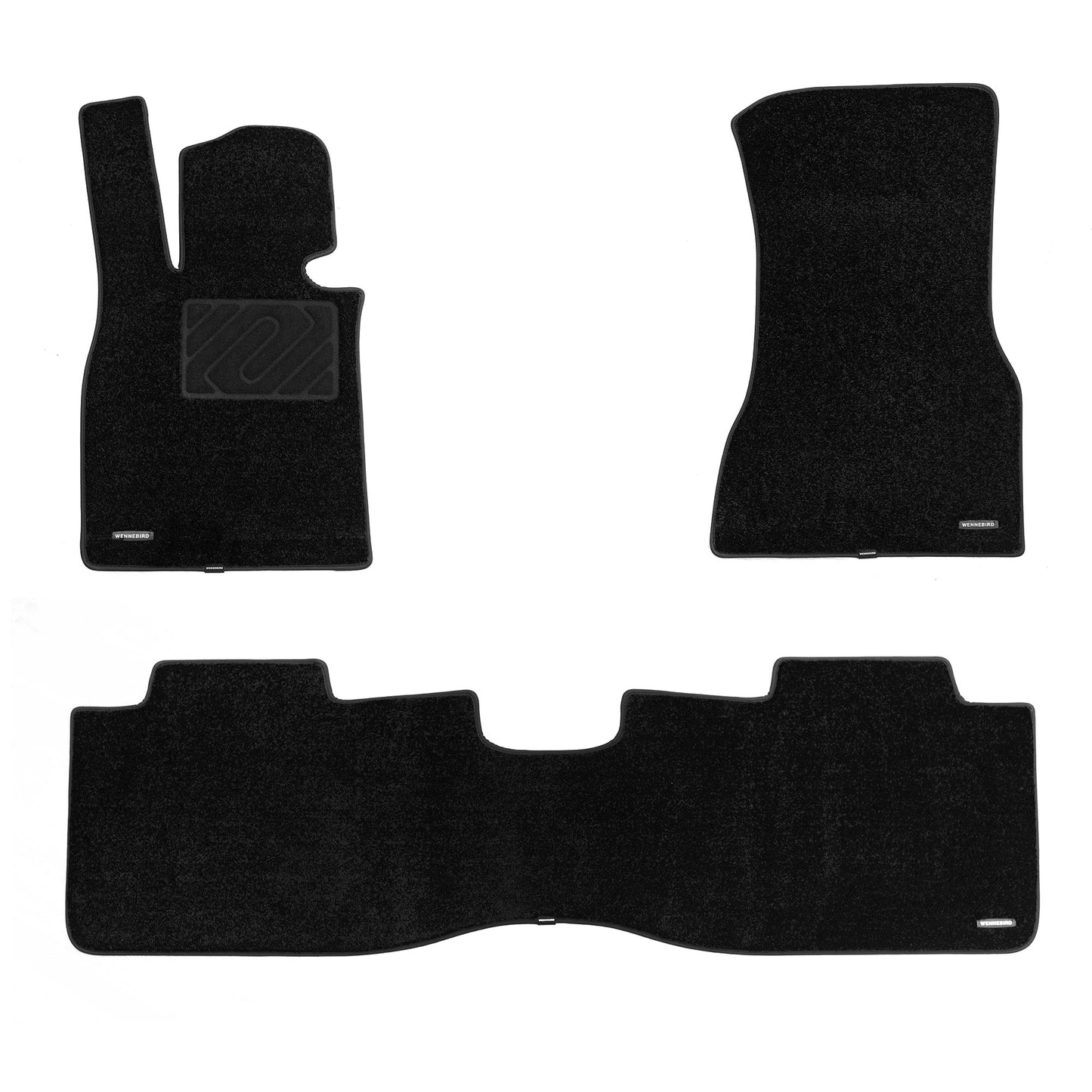 WENNEBIRD Superior Carpet Floor Mats for 2016-2025 BMW 740i, 750i, 750e, 760i, M760i (G70 / G11 / G12), 0.6 Inch Thickness Rugs