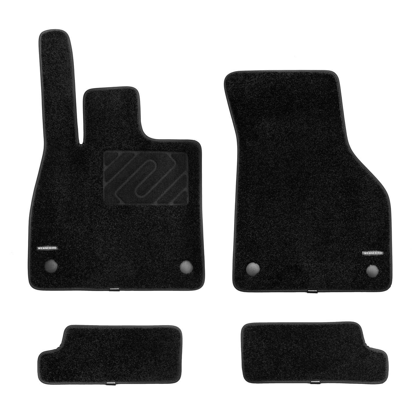 WENNEBIRD Superior Carpet Floor Mats for 2016-2023 Audi TT, TT RS, TTS (8S), 0.6 Inch Thickness Rugs