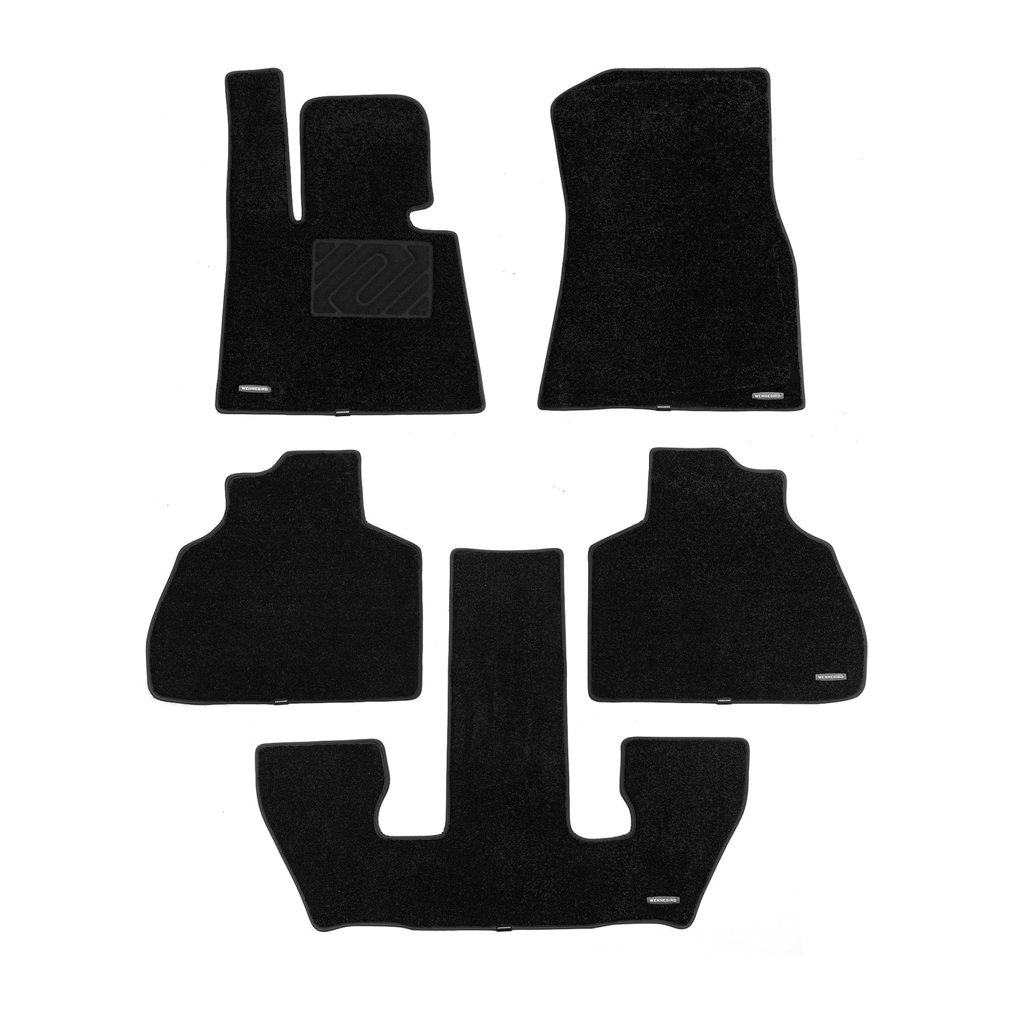 WENNEBIRD Superior Carpet Floor Mats for 2019-2025 BMW X7 6 Seater / 7 Seater (G07), 0.6 Inch Thickness Rugs