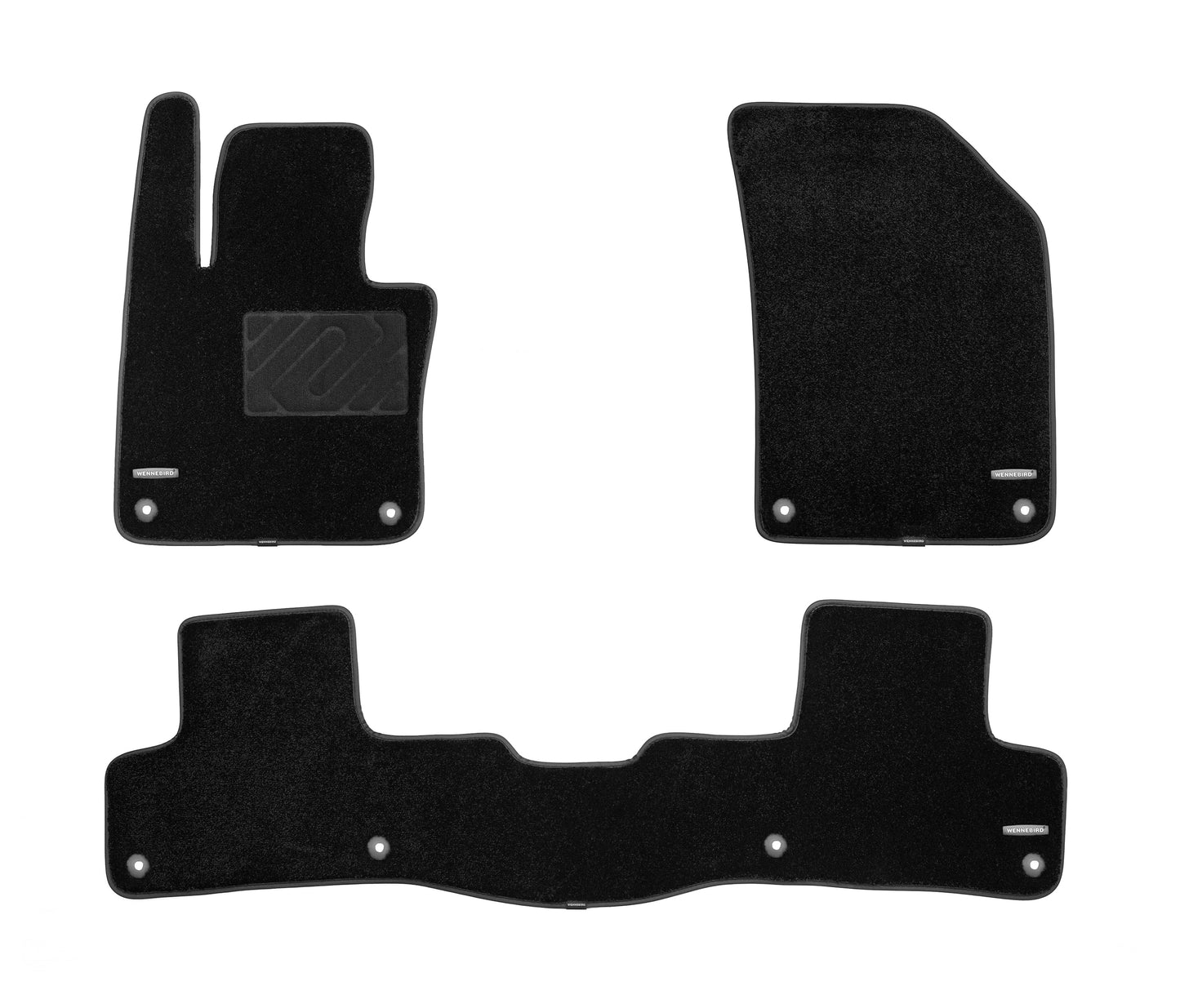 WENNEBIRD Superior Carpet Floor Mats for 2018-2025 Volvo XC60 (Not for Hybrid Models), 0.6 Inch Thickness Rugs