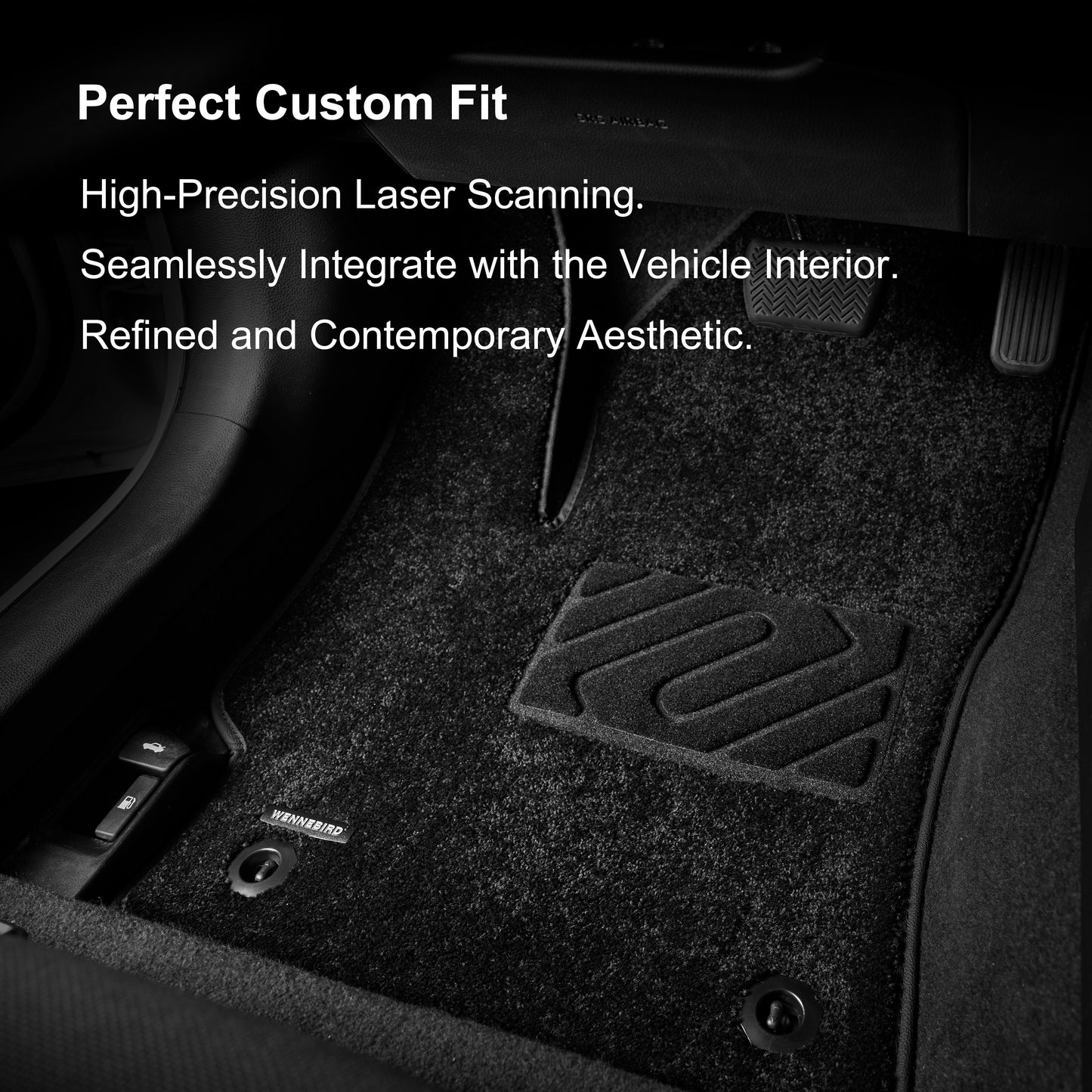 WENNEBIRD Superior Carpet Floor Mats for 2016-2025 Mercedes-Benz GLE SUV (W166 / V167), 0.5 Inch Thickness Rugs