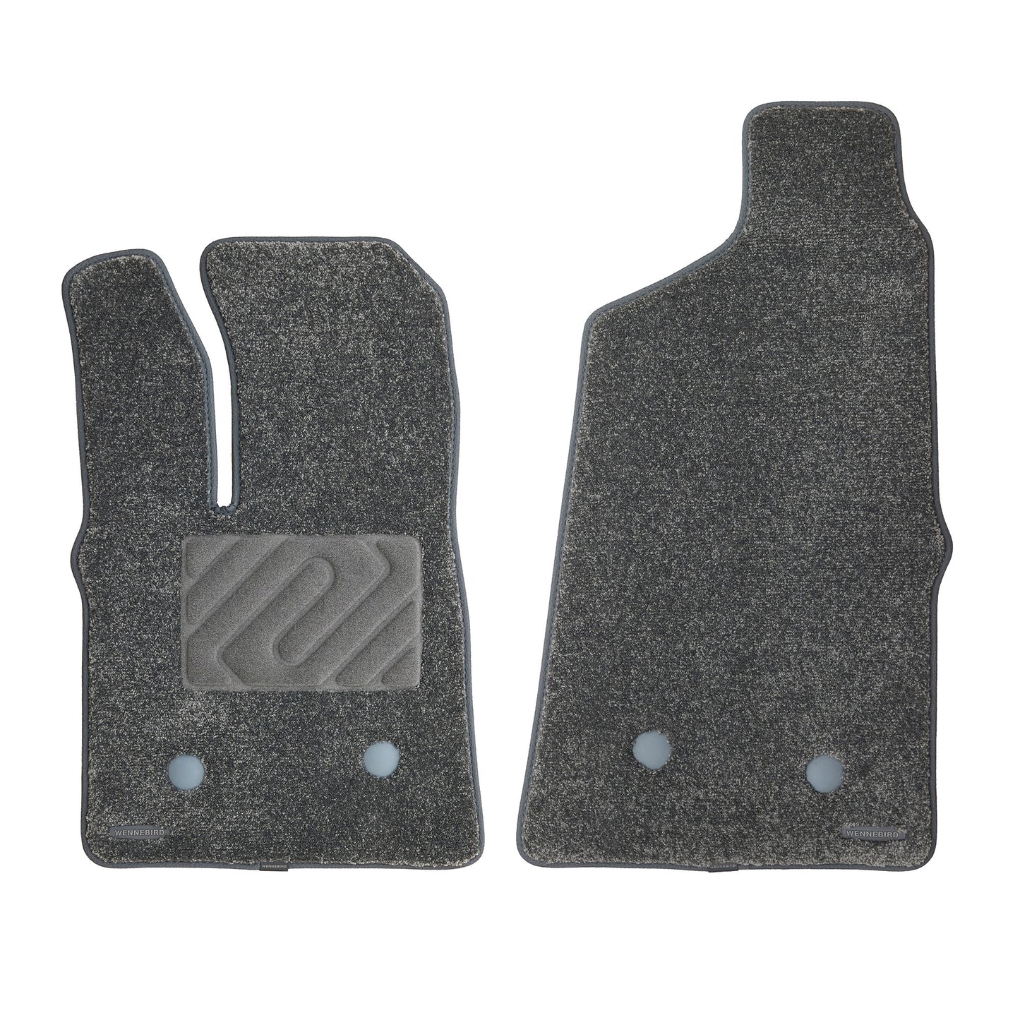 Carpet Front Row Floor Mats for 2015-2026 Ford Transit (Excludes Transit Connect & 350HD), 0.6-Inch Ultra-Thick