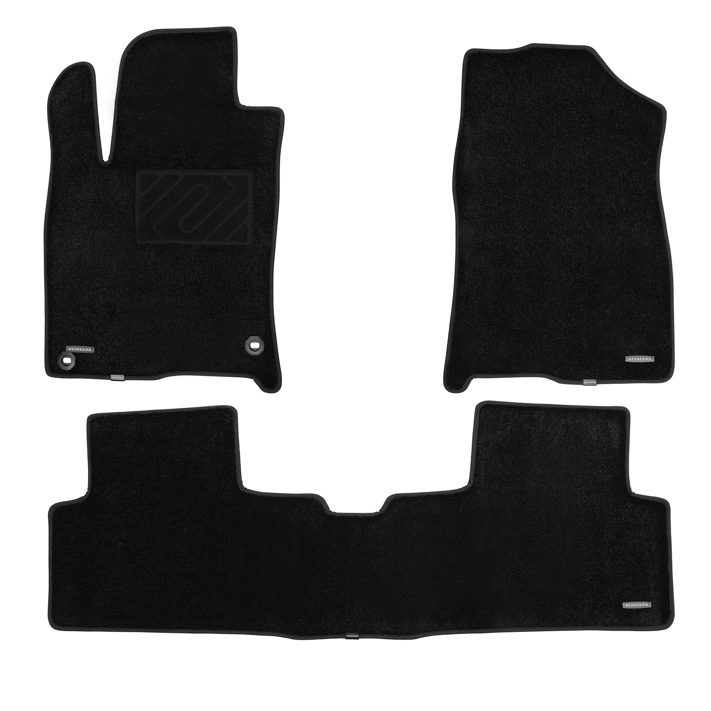 WENNEBIRD Superior Carpet Floor Mats for 2016-2025 Honda Civic (10th Gen), Hatchback, Type R (11th Gen), 0.5 Inch Thickness Rugsck