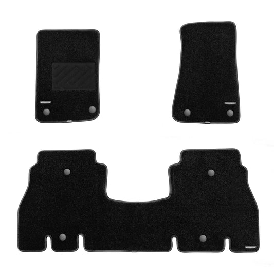 Carpet Floor Mats for 2014-2026 Jeep Wrangler Unlimited 4-Door / Jeep Wrangler 4XE, 0.6-Inch Ultra-Thick