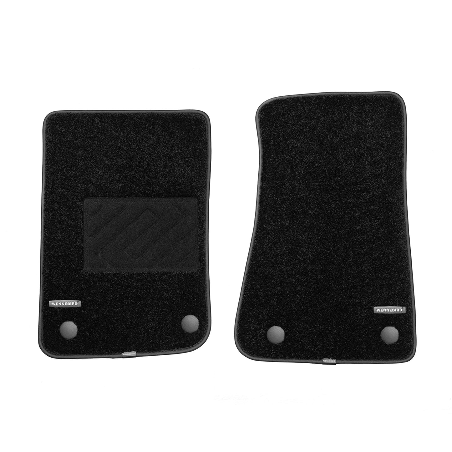 WENNEBIRD Superior Carpet Floor Mats for 2018-2025 Jeep Wrangler 4-Door (Not for 4XE or JK), 0.6 Inch Thickness Rugs