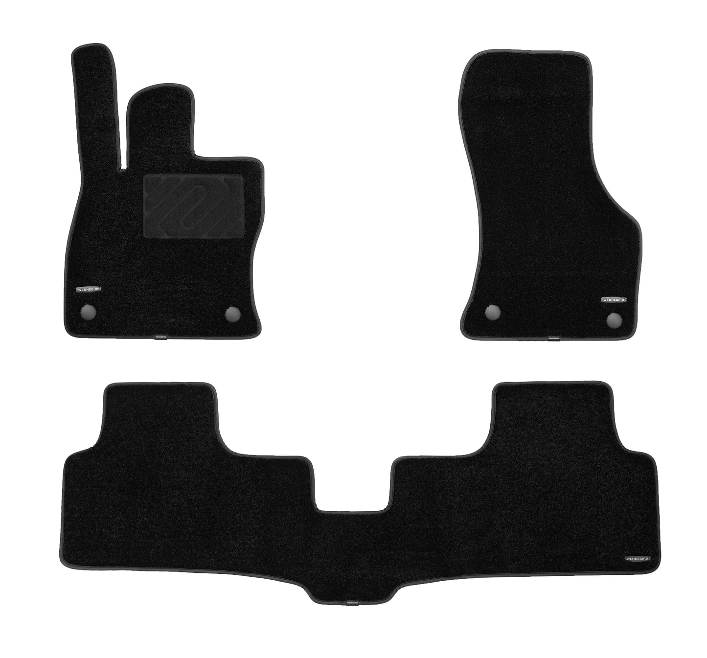 WENNEBIRD Superior Carpet Floor Mats for 2019-2024 Volkswagen Jetta, 0.6 Inch Thickness Rugs