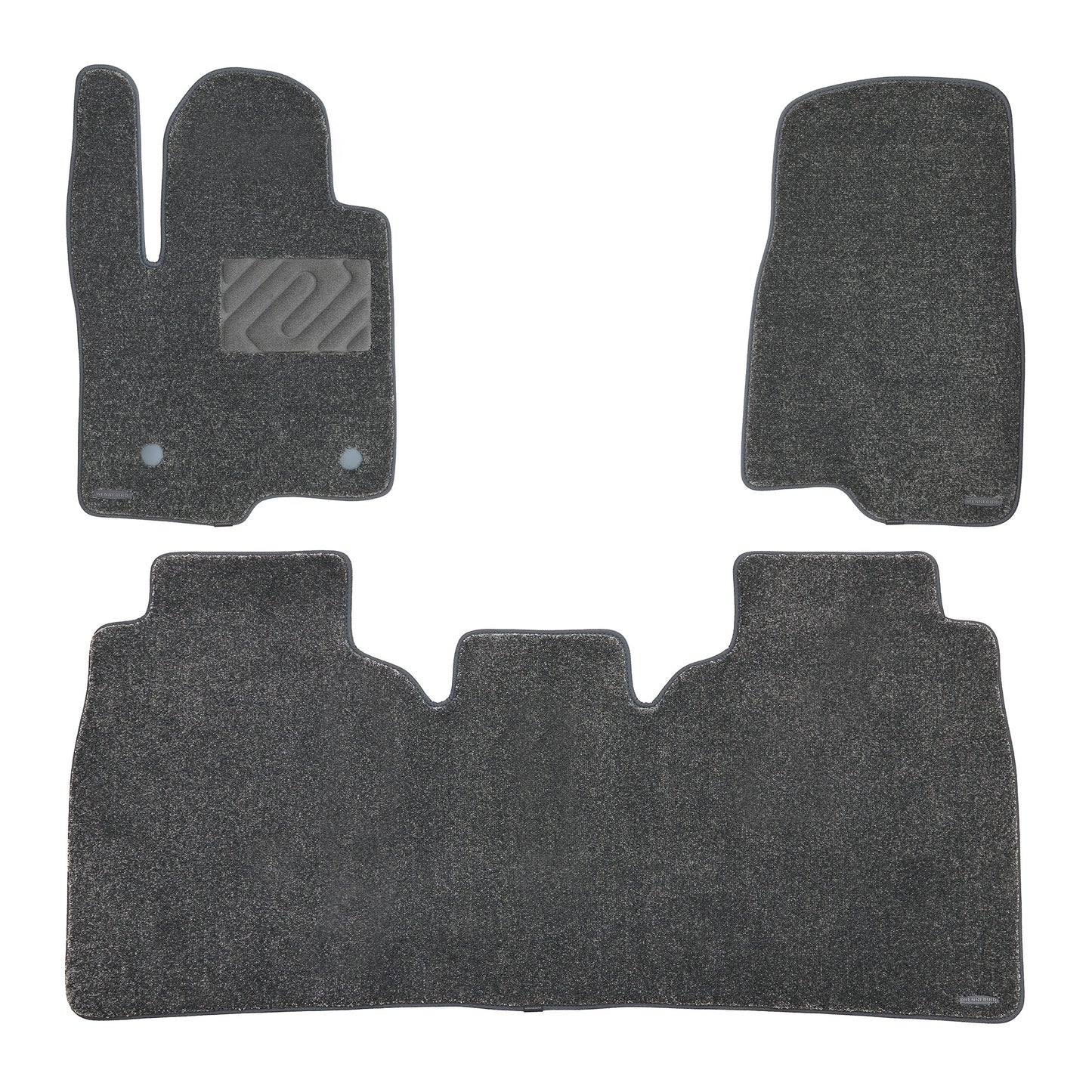 Carpet Floor Mats for 2019-2026 Chevrolet Silverado 1500, 2020-2026 Silverado 2500/3500 HD Crew Cab with Rear Underseat Storage Box, 0.6-Inch Ultra-Thick
