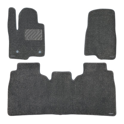 Carpet Floor Mats for 2019-2026 Chevrolet Silverado 1500, 2020-2026 Silverado 2500/3500 HD Crew Cab with Rear Underseat Storage Box, 0.6-Inch Ultra-Thick