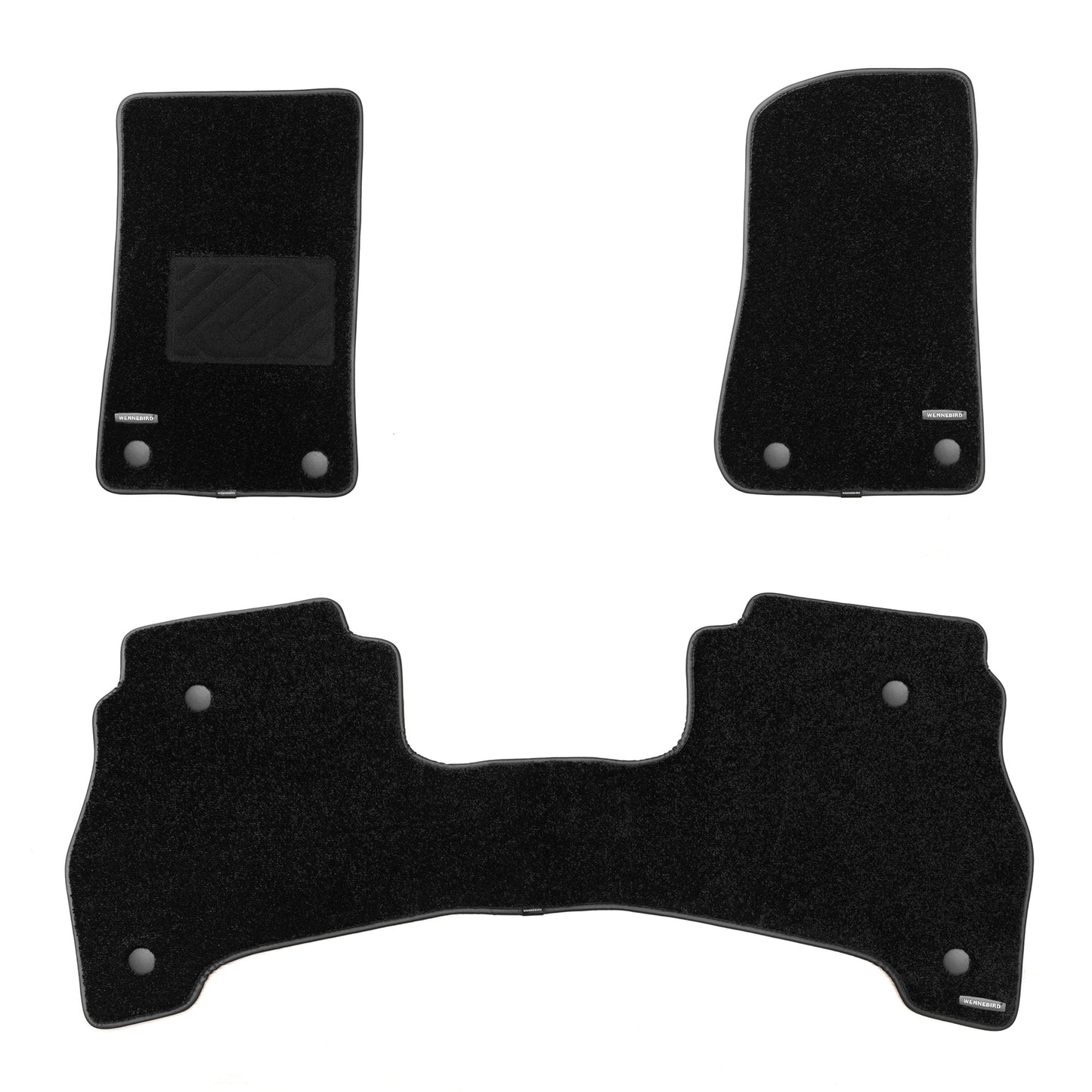 WENNEBIRD Superior Carpet Floor Mats for 2020-2025 Jeep Gladiator, 0.6 Inch Thickness Rugs