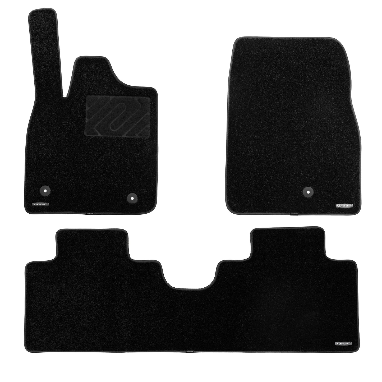 WENNEBIRD Superior Carpet Floor Mats for 2021-2025 Ford Mustang Mach-E, Mustang Mach-E GT, 0.6 Inch Thickness Rugs