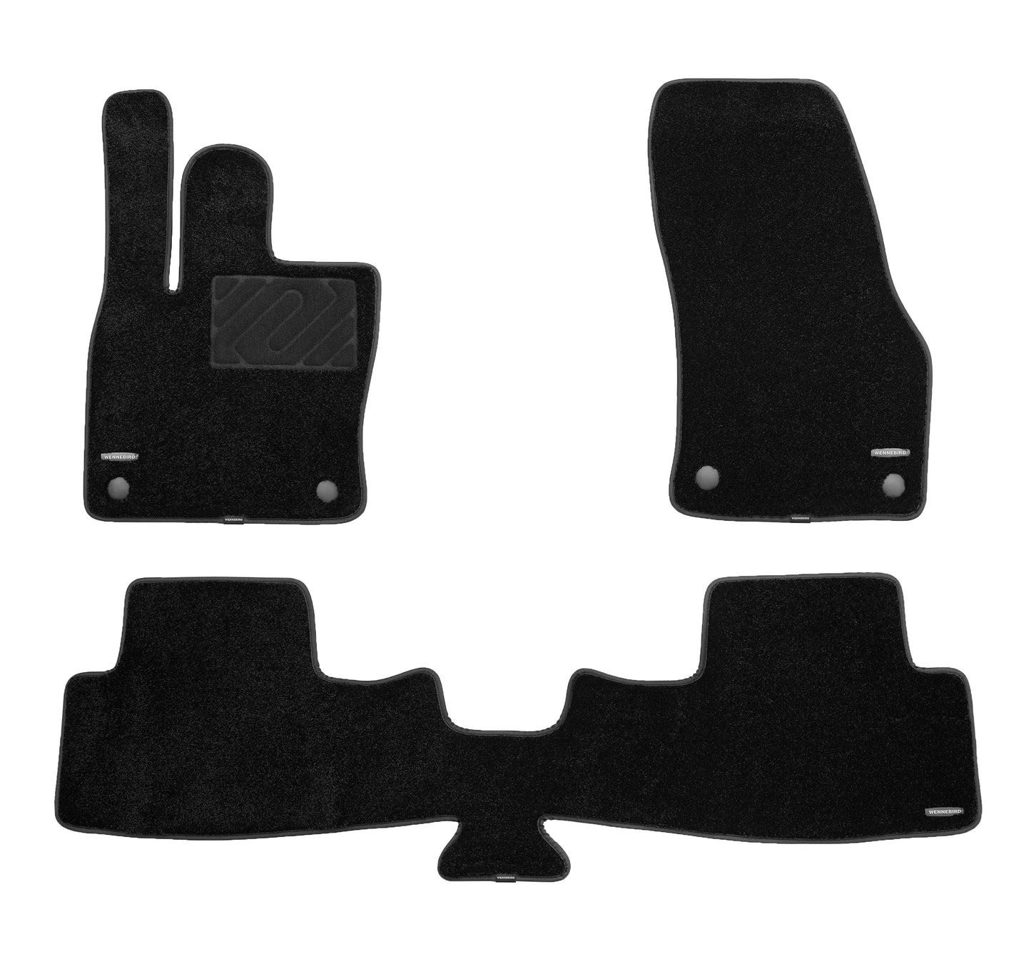 WENNEBIRD Superior Carpet Floor Mats for 2022-2025 Volkswagen Taos, 0.6 Inch Thickness Rugs