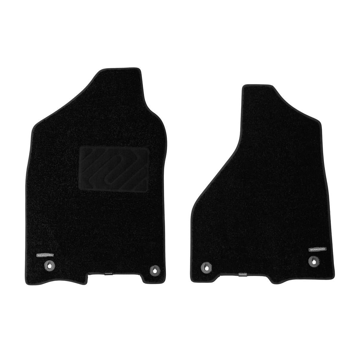 WENNEBIRD 2-piece front row carpet floor mats for 2013–2018 Ram 2500/3500 Crew Cab
