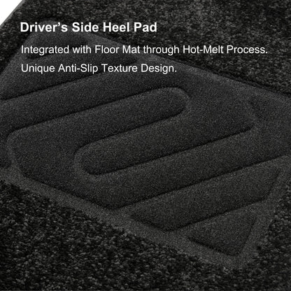 Carpet Floor Mats for 2015-2026 Chevrolet Colorado Crew Cab, 0.6-Inch Ultra-Thick