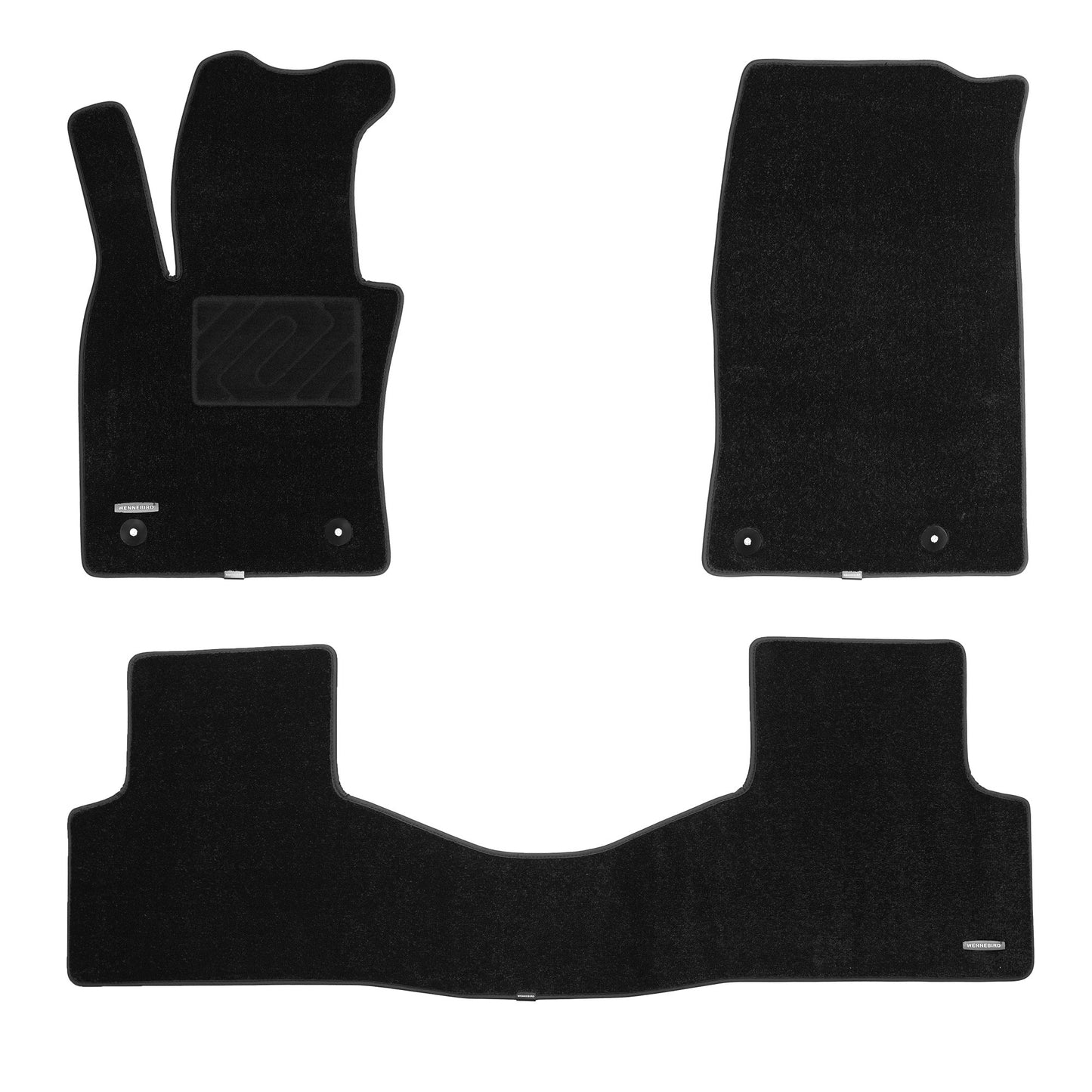 WENNEBIRD Superior Carpet Floor Mats for 2014-2025 Mazda 3 Sedan, Hatchback (BM, BP), 0.5 Inch Thickness Rugs