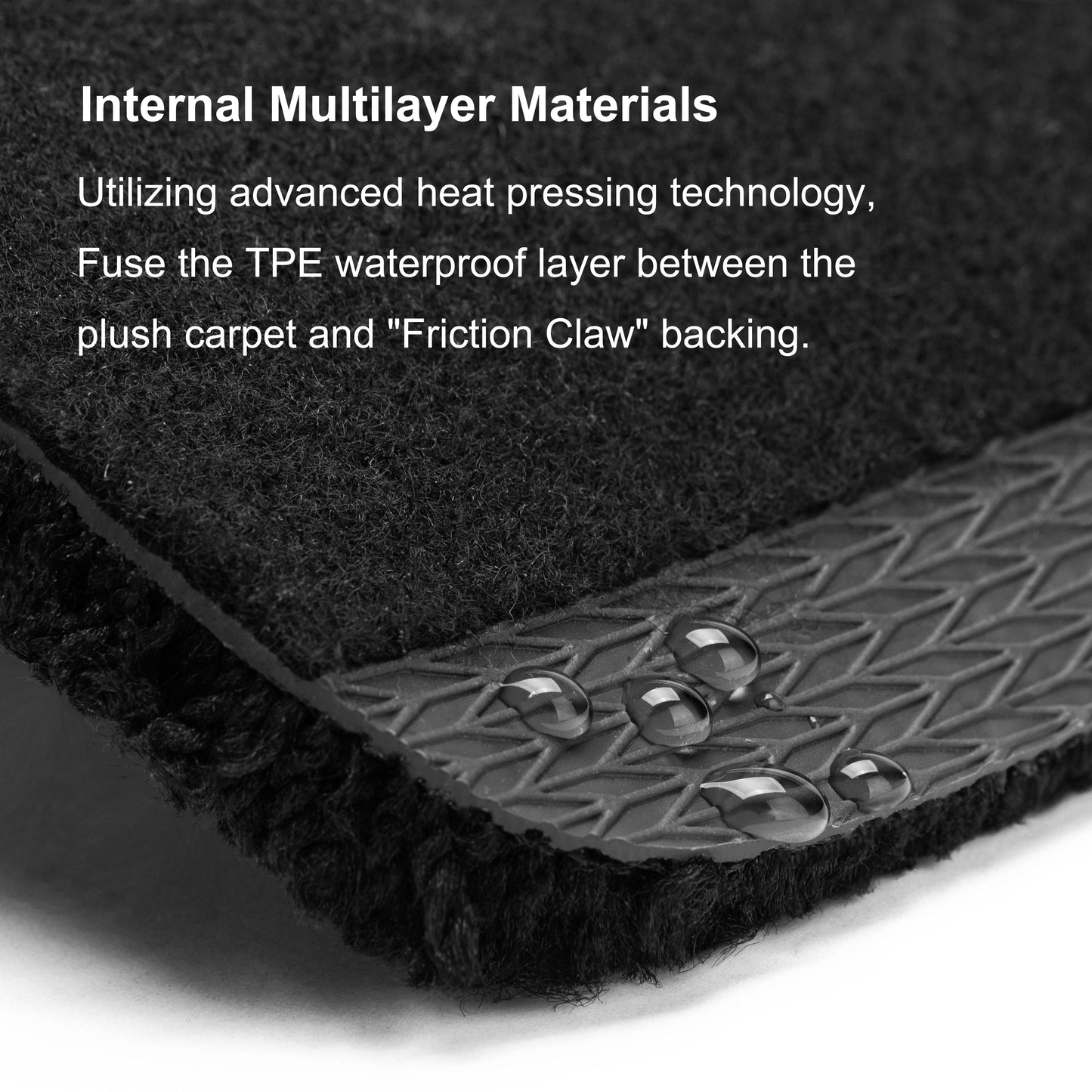 WENNEBIRD Superior Carpet Floor Mats for 2015-2025 Ford Explorer 7 Seater,  0.6 Inch Thickness Rugs