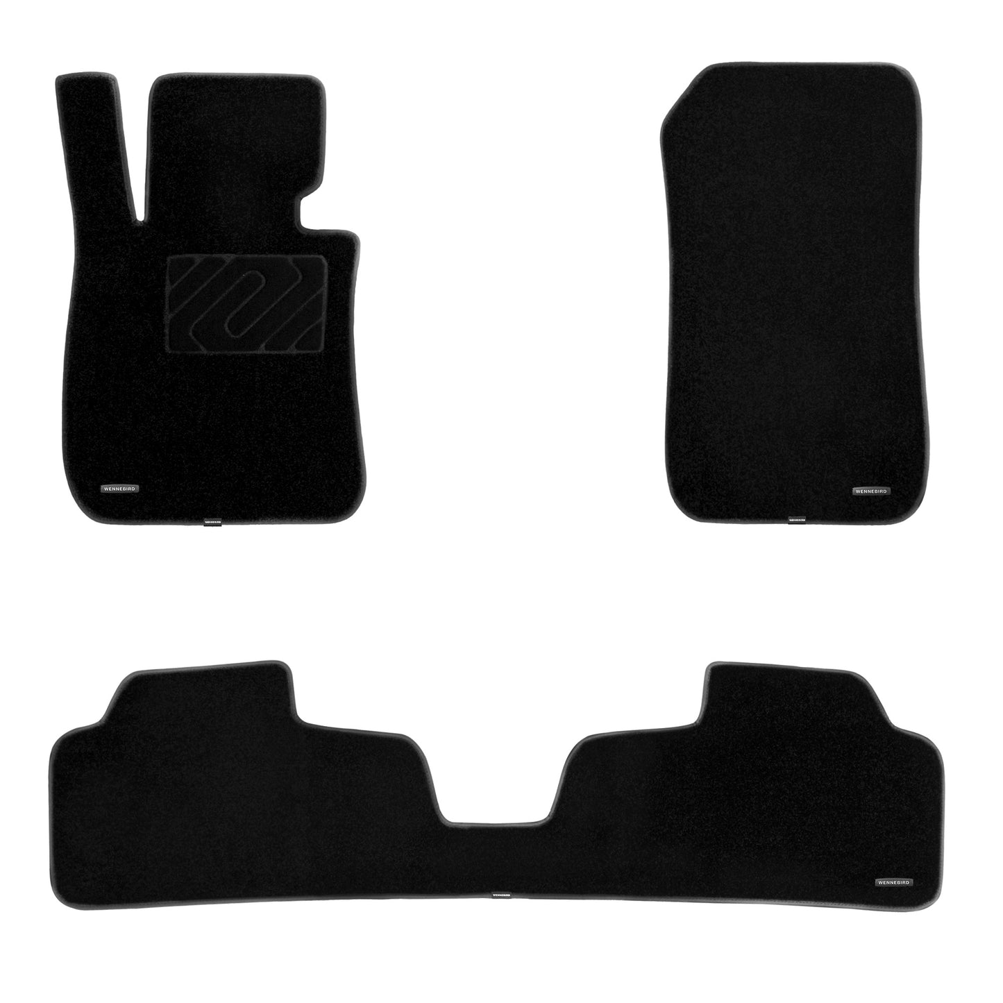 WENNEBIRD Superior Carpet Floor Mats for 2013-2025 BMW 3 Series (F30 / F31 / F34 / G20 / G21 / F80 / G80), 0.6 Inch Thickness Rugs