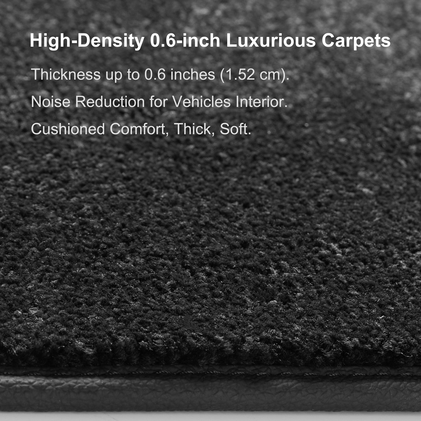 Carpet Floor Mats for 2015-2026 Chevrolet Colorado Crew Cab, 0.6-Inch Ultra-Thick