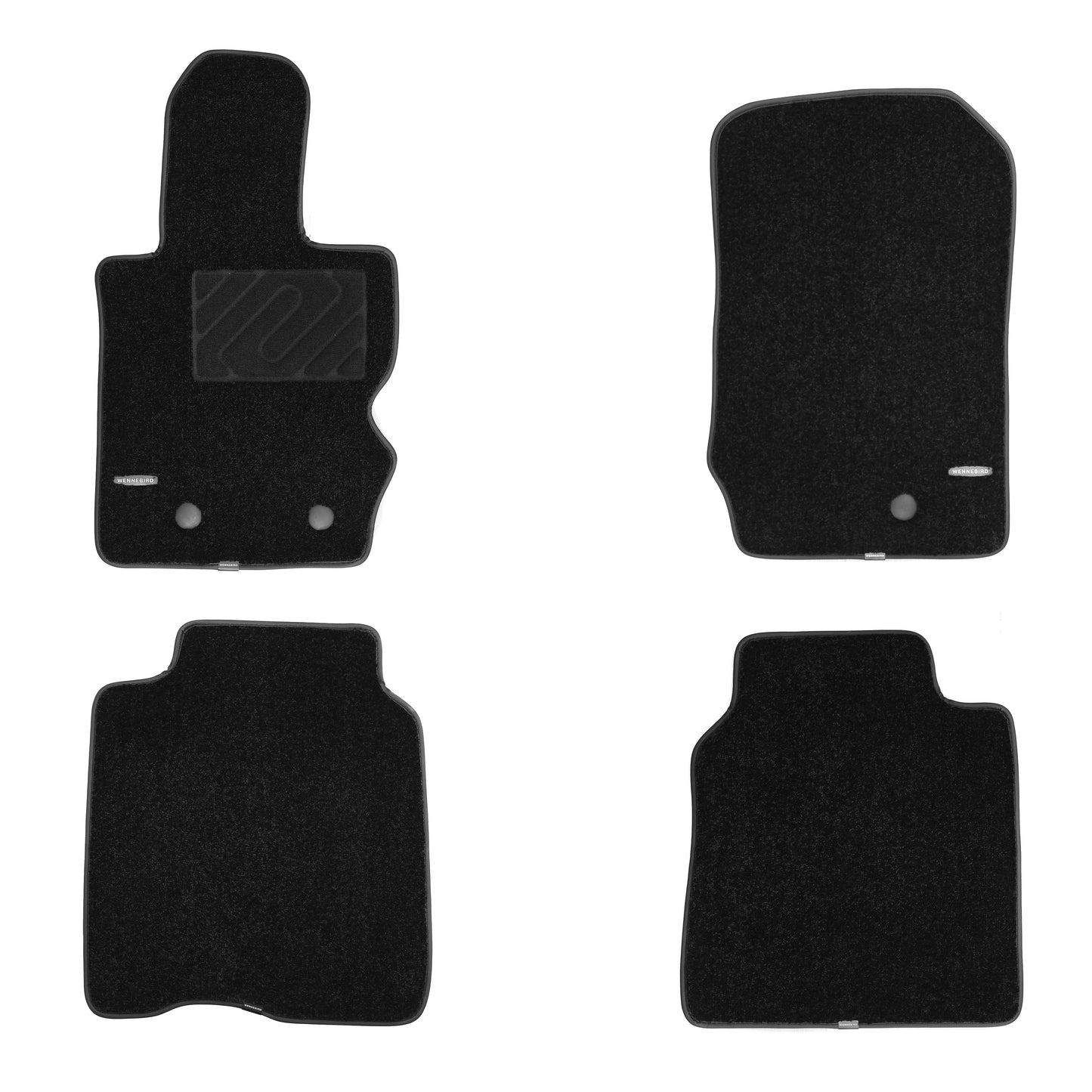 WENNEBIRD Superior Carpet Floor Mats for 2021-2025 Ford Bronco 4-Door (Not for Bronco Sport), 0.6 Inch Thickness Rugs