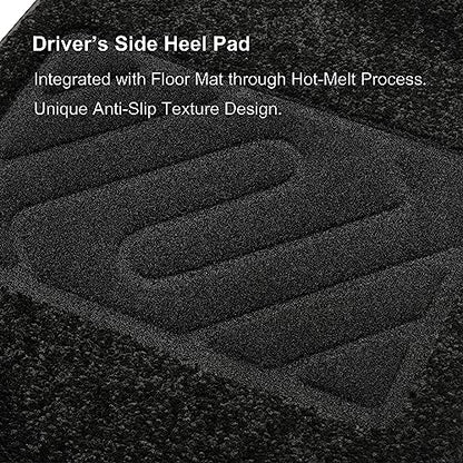 WENNEBIRD Superior Carpet Floor Mats for 2020-2025 Toyota Corolla, Corolla Hybrid (E210), 0.5 Inch Thickness Rugs