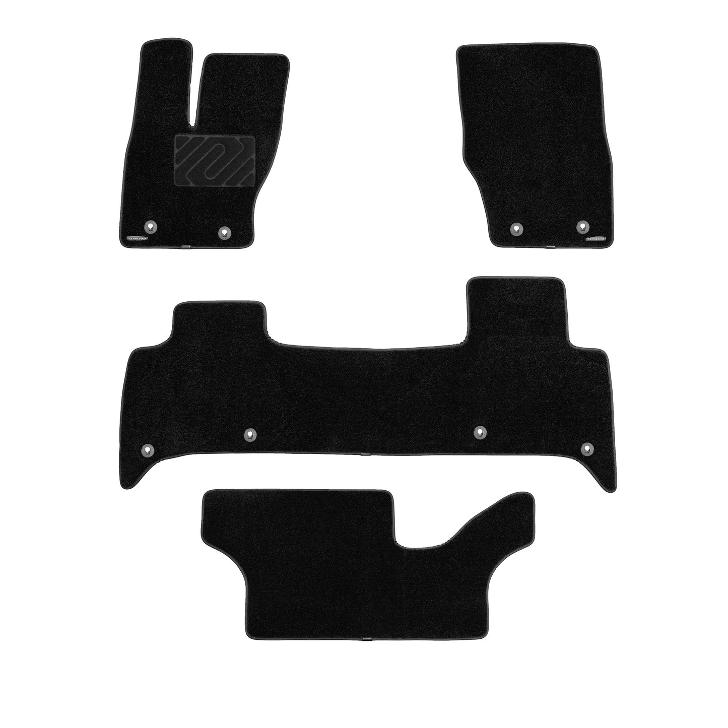 Carpet Floor Mats for 2017-2026 Land Rover Discovery (Gen5), 0.6-Inch Ultra-Thick