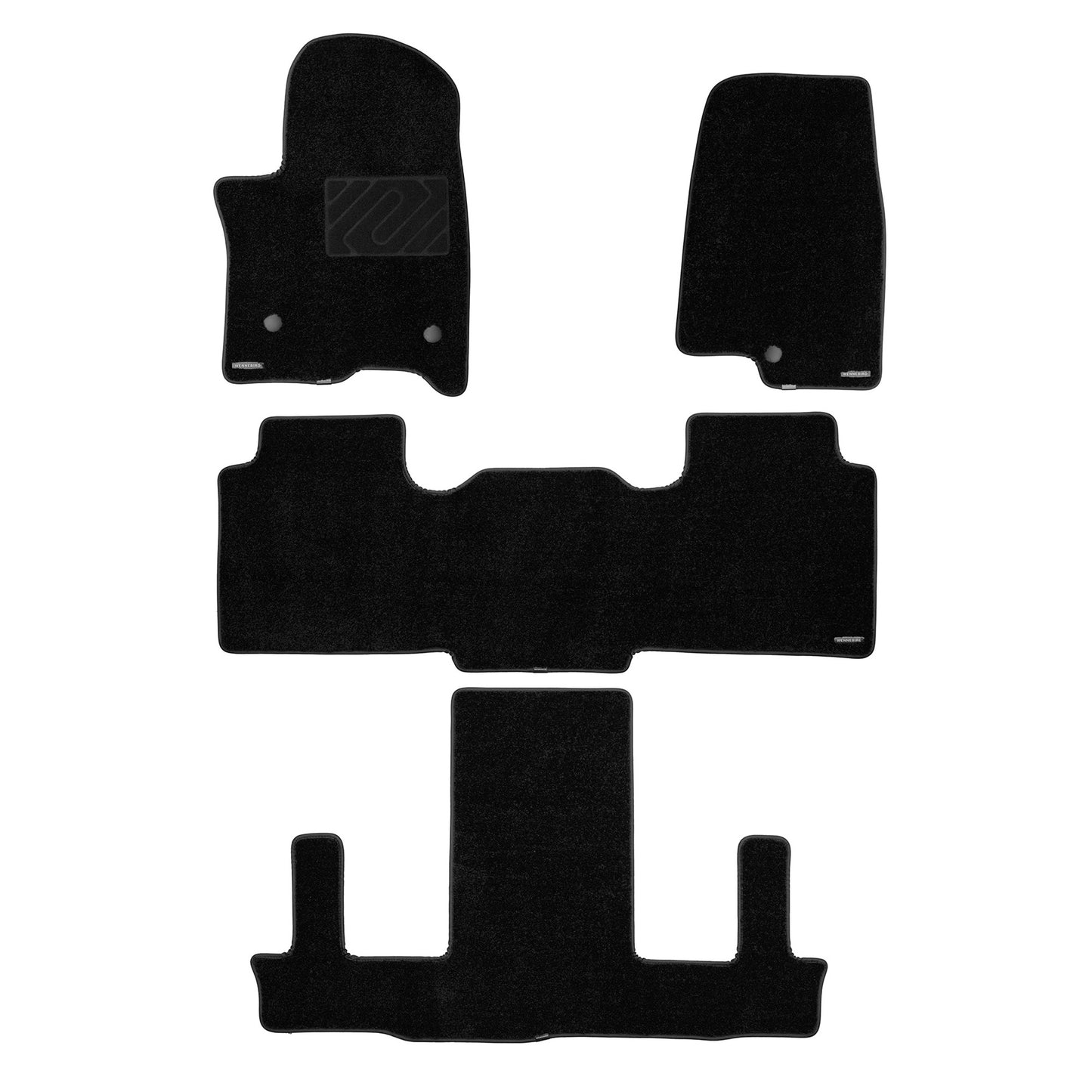 Carpet Front Row Floor Mats for 2021-2026 Chevrolet Tahoe, 0.6-Inch Ultra-Thick
