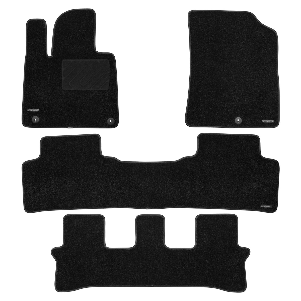Carpet Floor Mats for 2021-2026 Kia Sorento, 0.6-Inch Ultra-Thick
