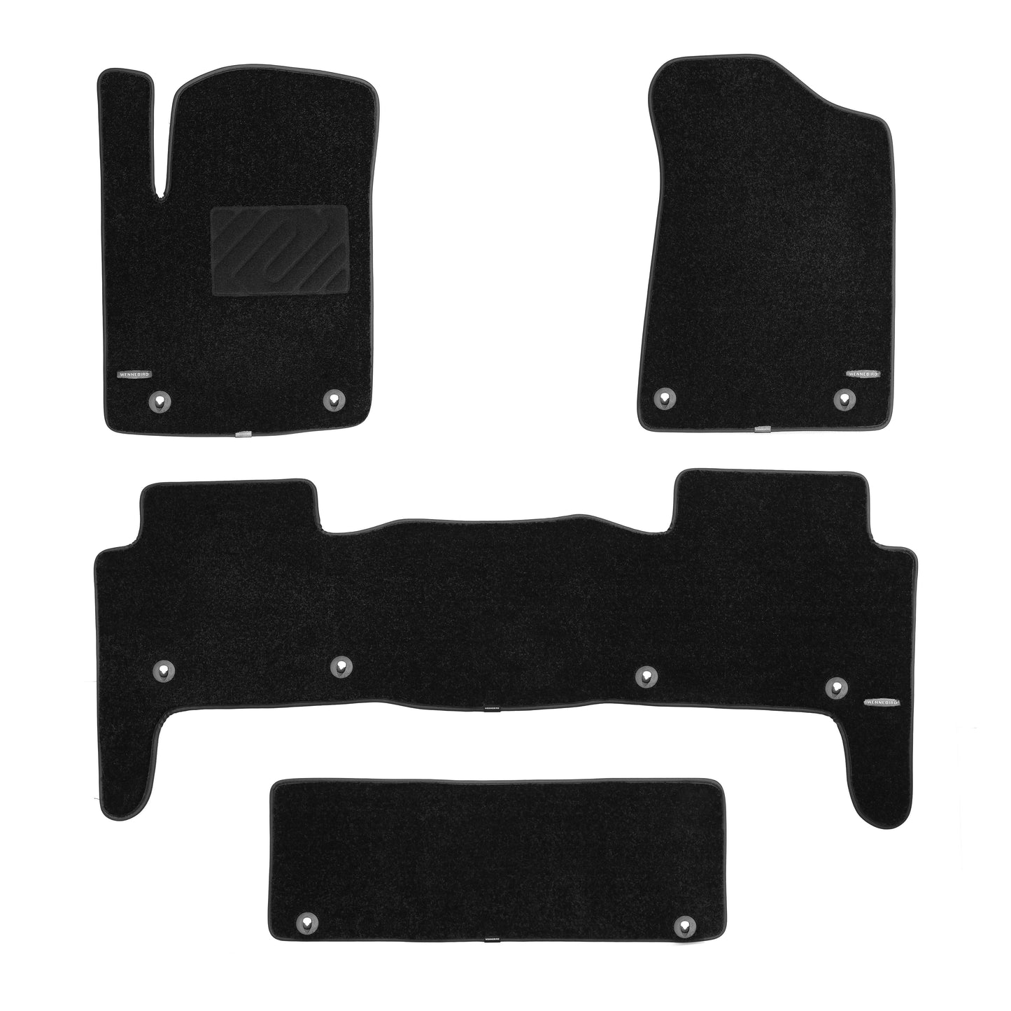 WENNEBIRD Superior Carpet Floor Mats for 2014-2018 Infiniti QX80, 2025 Infiniti QX80 / 2017-2018 Nissan Armada, 0.6 Inch Thickness Rugs