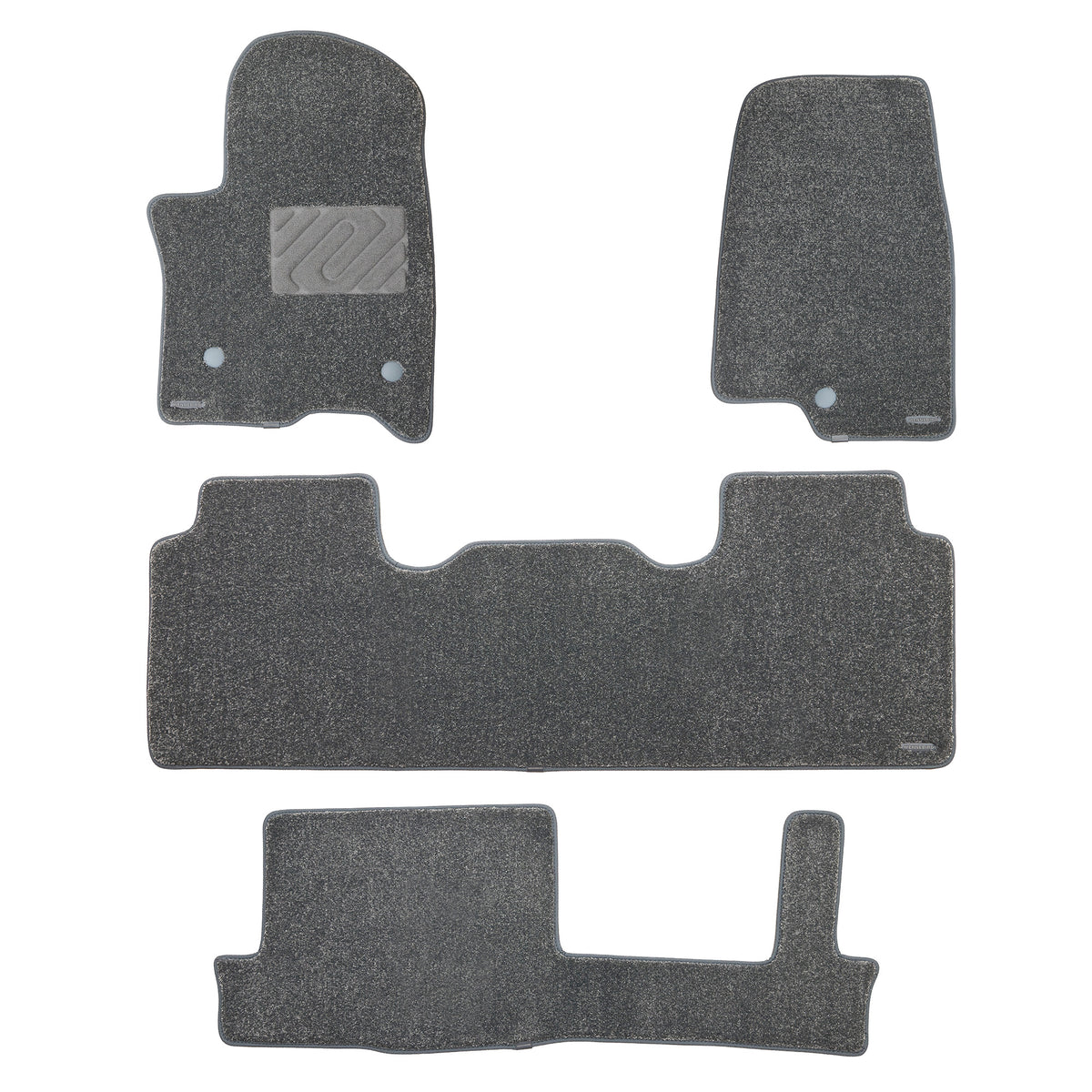WENNEBIRD 4-piece carpet floor mat set for 2021–2026 Chevrolet Tahoe 8-seat, gray