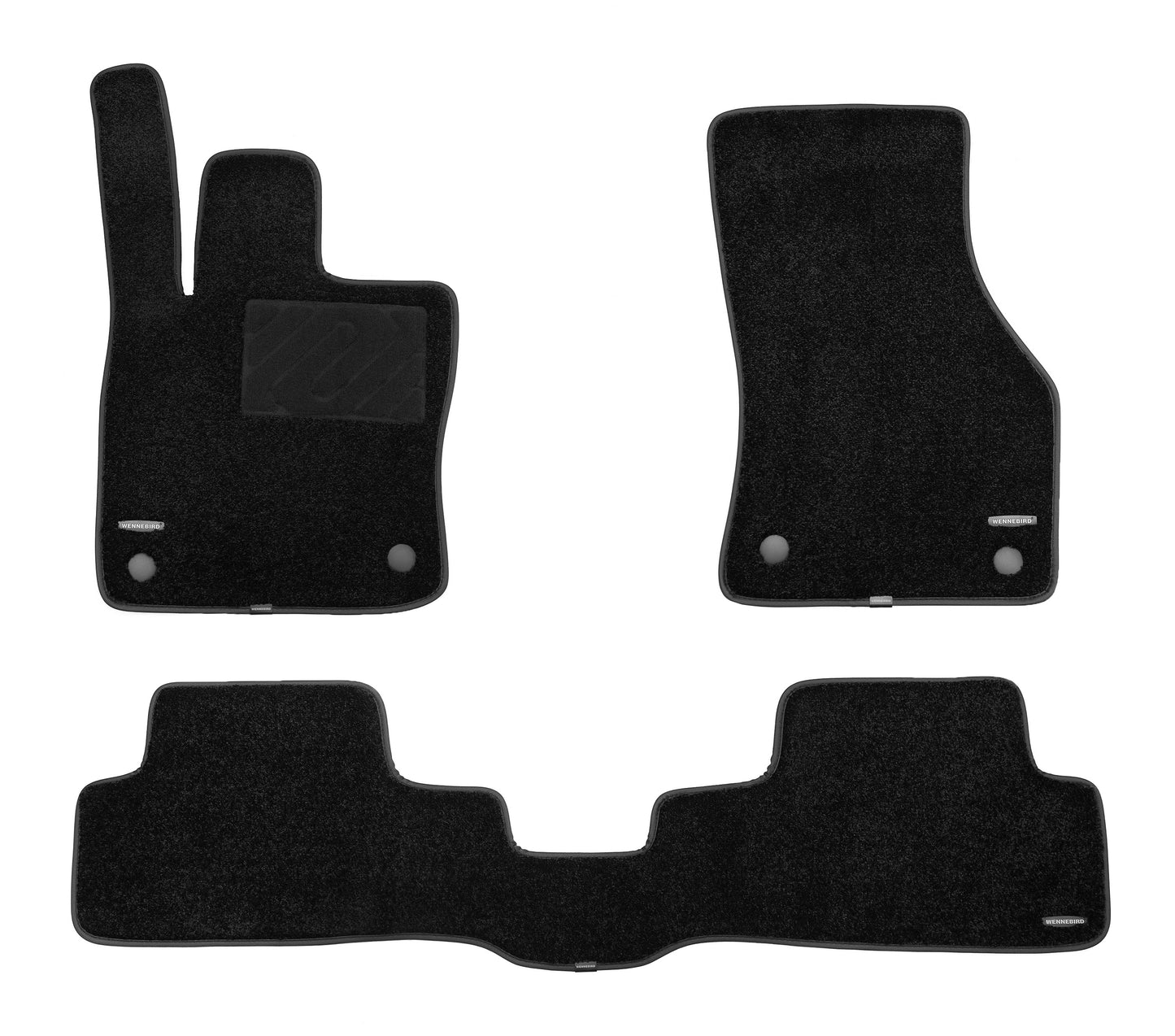 WENNEBIRD Superior Carpet Floor Mats for 2022-2025 Volkswagen Golf GTI, Golf R, 0.6 Inch Thickness Rugs