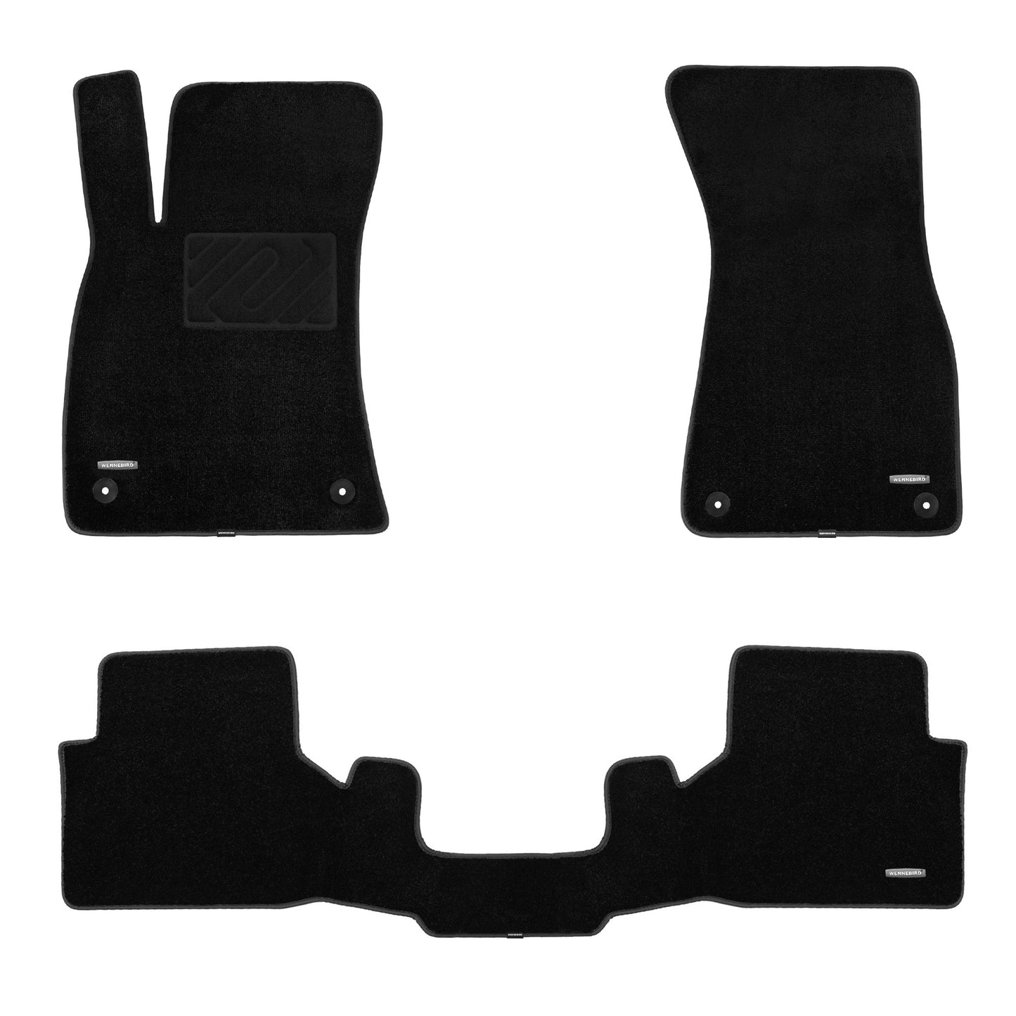 WENNEBIRD Superior Carpet Floor Mats for 2012-2025 Audi A6, A6 Allroad, A6 Avant, S6, RS6 (C7/C8), 0.5 Inch Thickness Rugs