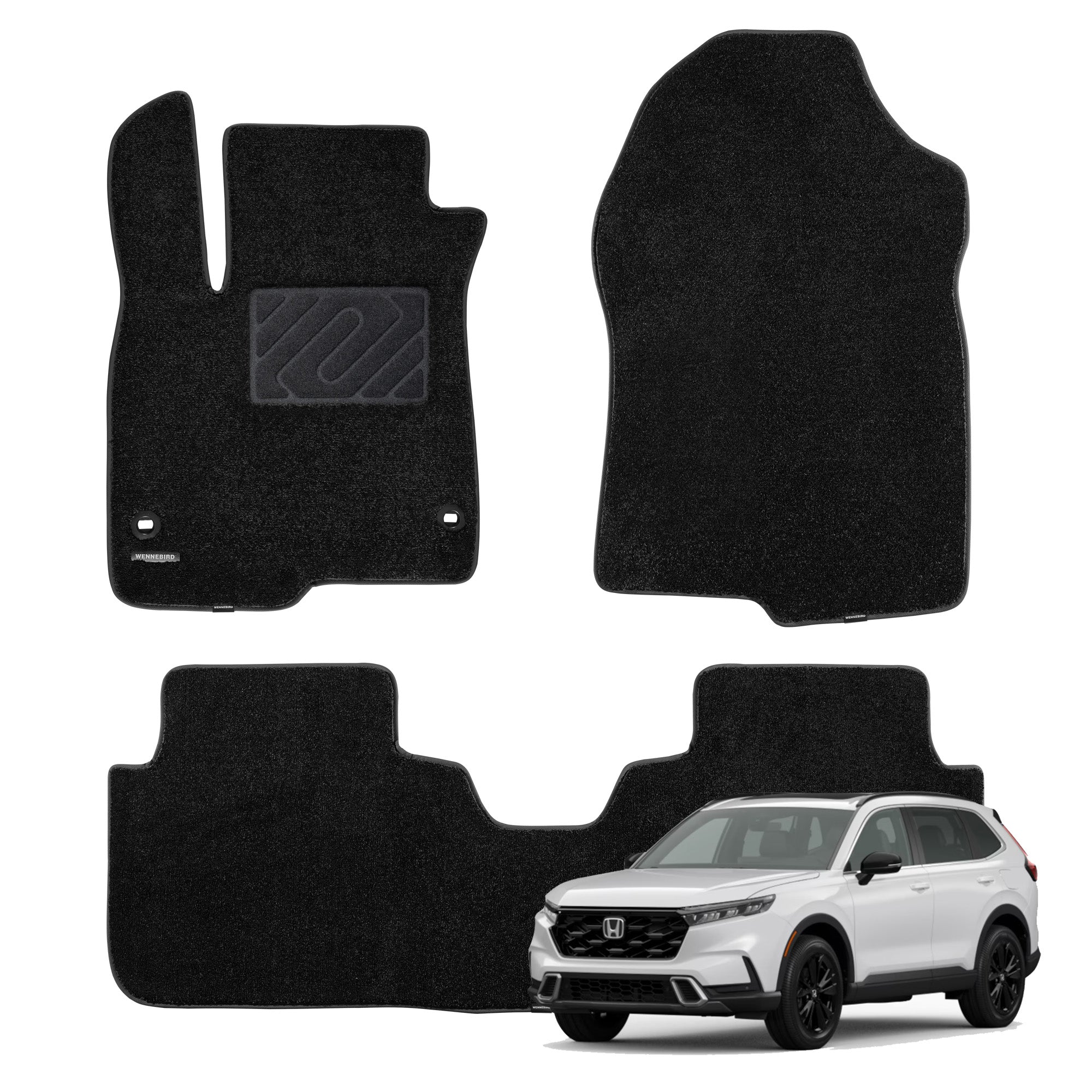 WENNEBIRD Superior Carpet Floor Mats for 2023 2024 Honda CR V CR V Hy