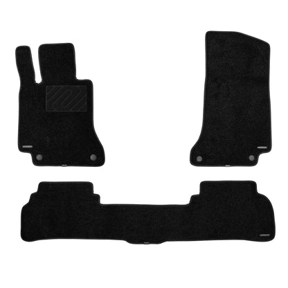 Carpet Floor Mats for 2008-2021 Mercedes-Benz C-Class Sedan (W204)/(W205), 0.5-Inch Ultra-Thick