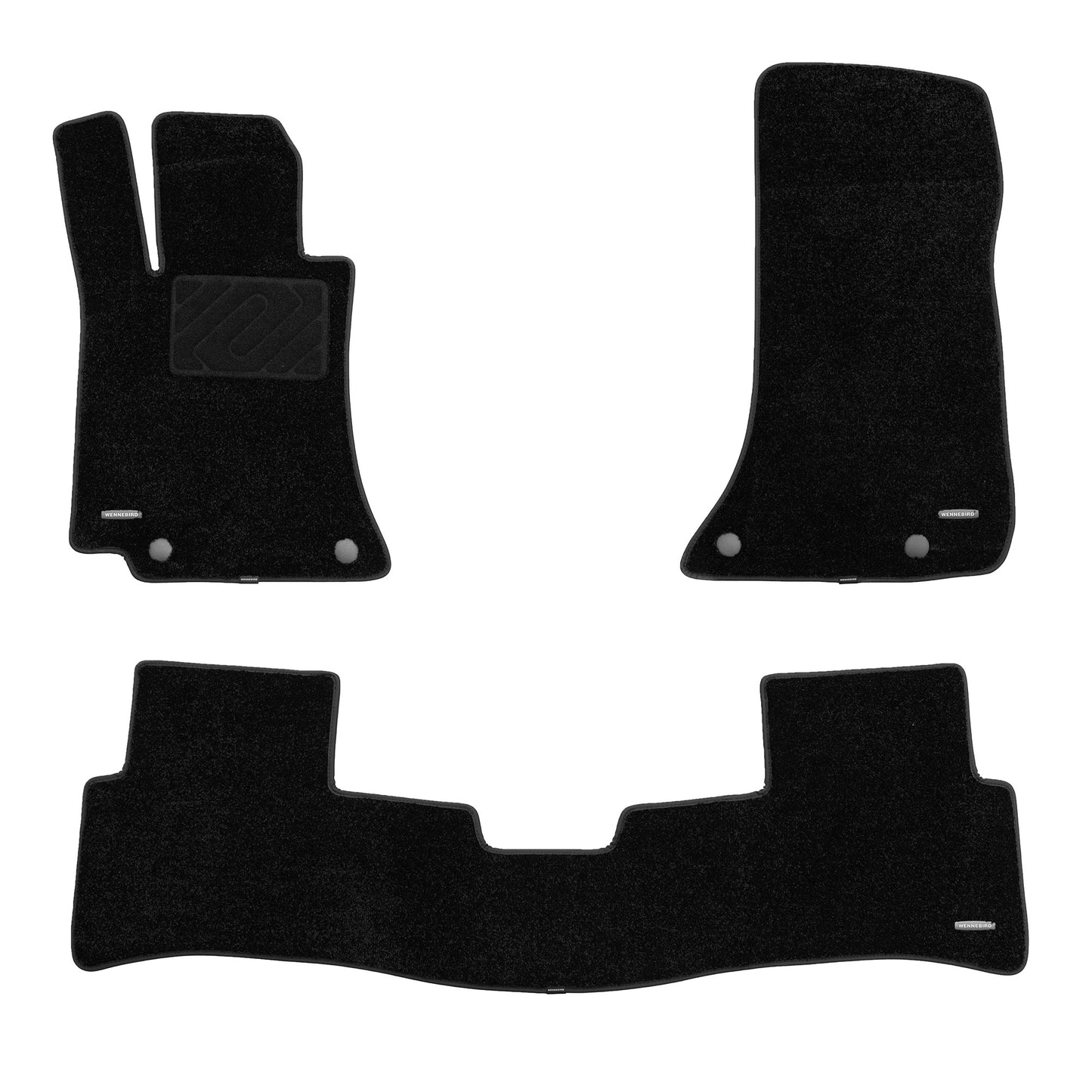 WENNEBIRD Superior Carpet Floor Mats for 2017-2025 Mercedes-Benz E-Class Sedan (W213 / W214), 0.6-Inch Ultra-Thick