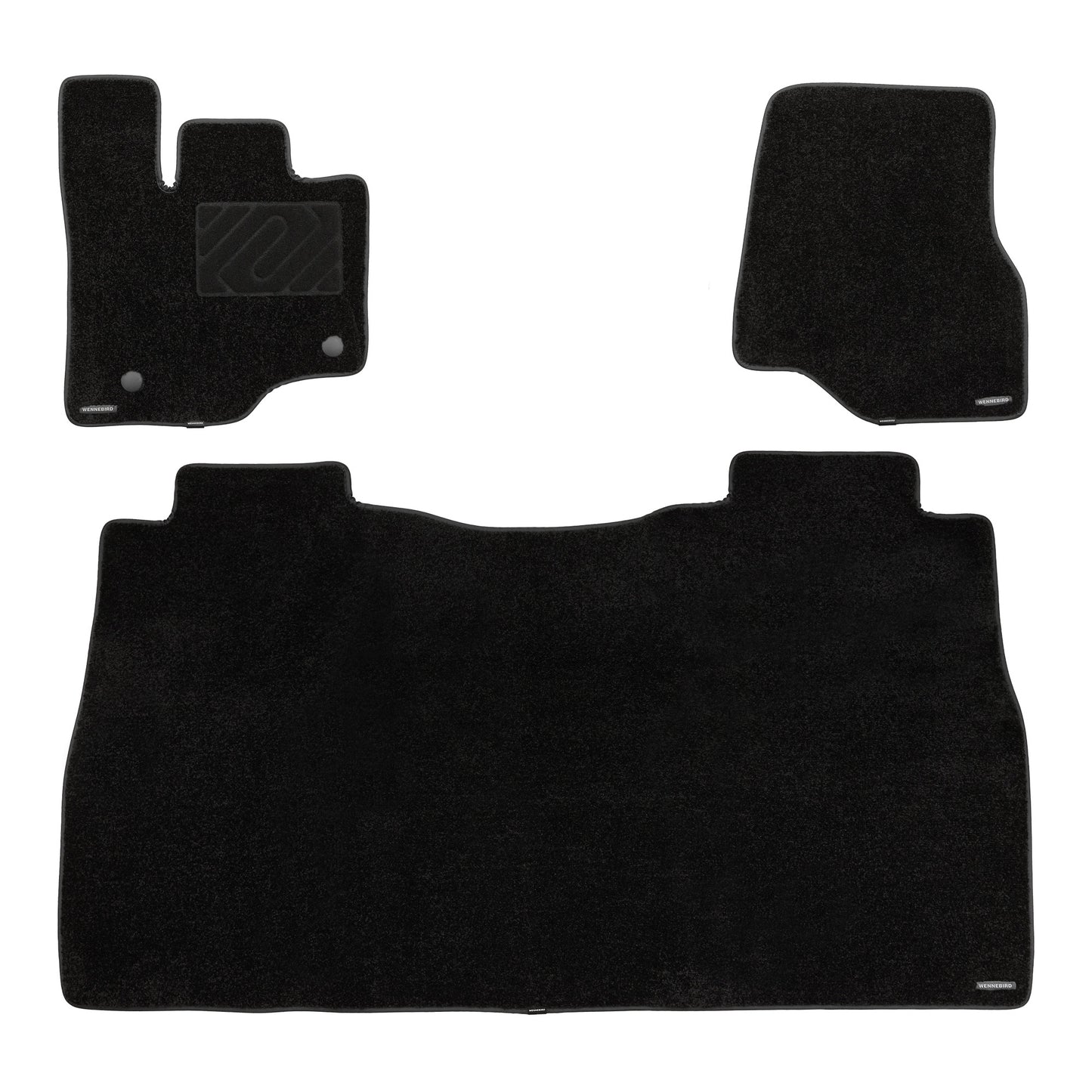 Carpet Floor Mats for 2015-2026 Ford F-150 SuperCrew Cab (Excludes Under-Seat Fold-Flat Storage), 0.6-Inch Ultra-Thick