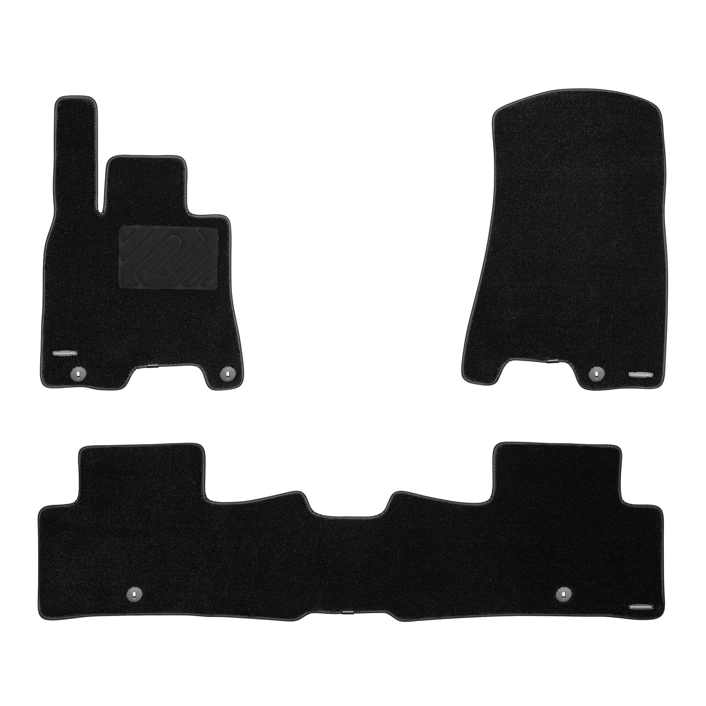 Carpet Front Row Floor Mat for 2022-2026 Genesis GV70, 0.6-Inch Ultra-Thick