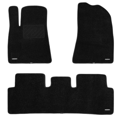 WENNEBIRD Superior Carpet Floor Mats for 2017-2025 Tesla Model 3 (Highland), 0.6 Inch Thickness Rugs
