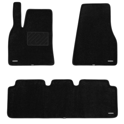 WENNEBIRD Superior Carpet Floor Mats for 2012-2025 Tesla Model S, 0.6 Inch Thickness Rugs
