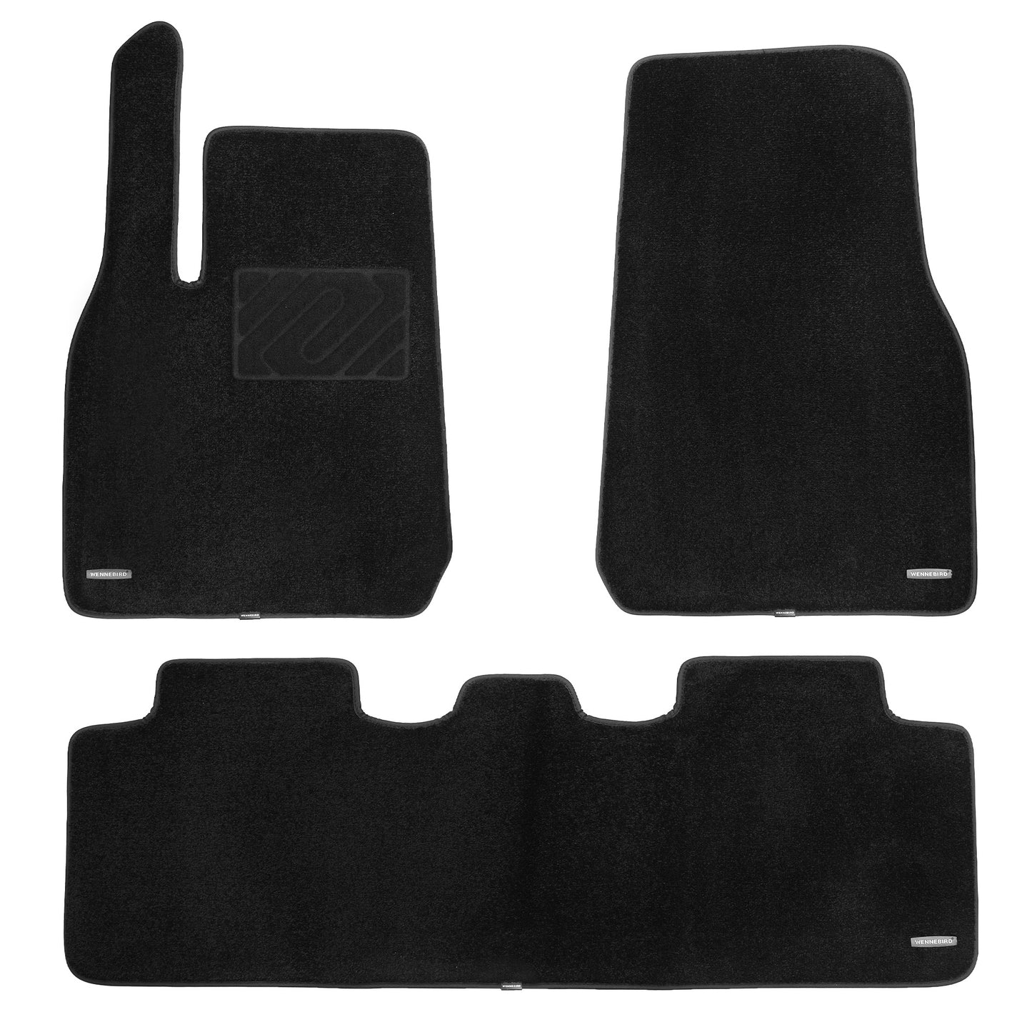 WENNEBIRD Superior Carpet Floor Mats for 2020-2025 Tesla Model Y, 0.6 Inch Thickness Rugs