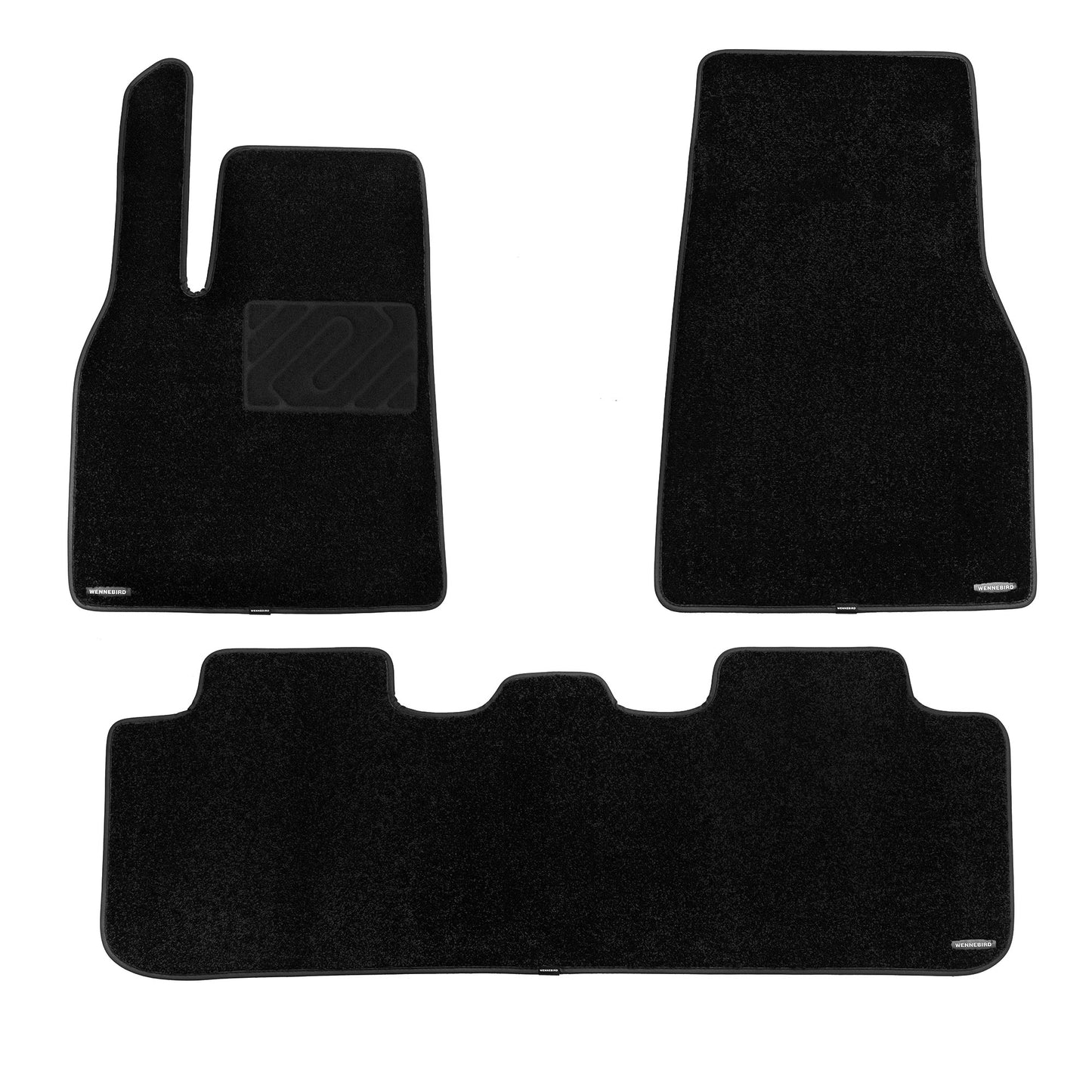 WENNEBIRD Superior Carpet Floor Mats for 2020-2025 Tesla Model Y, 0.6 Inch Thickness Rugs