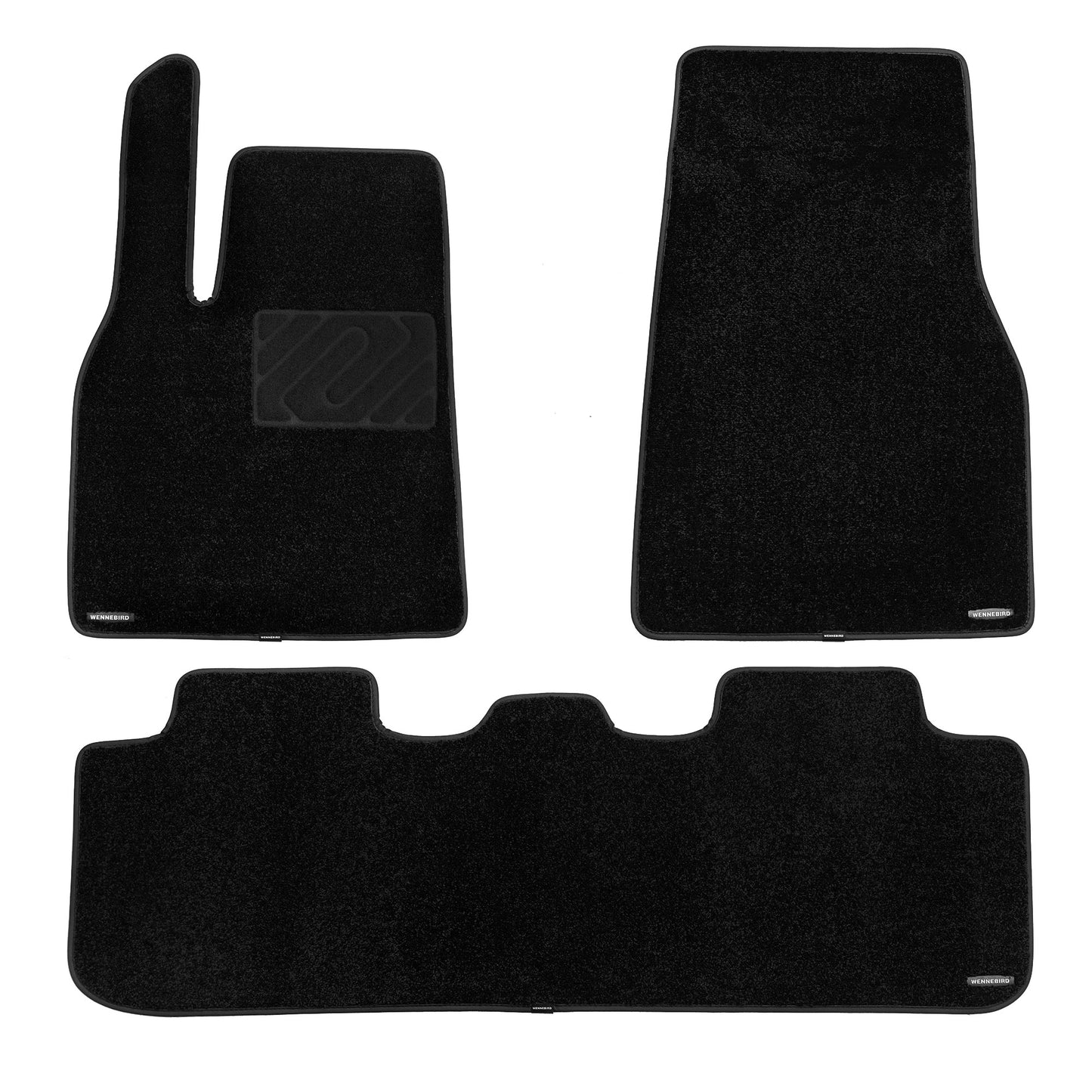 WENNEBIRD Superior Carpet Floor Mats for 2020-2025 Tesla Model Y, 0.6 Inch Thickness Rugs