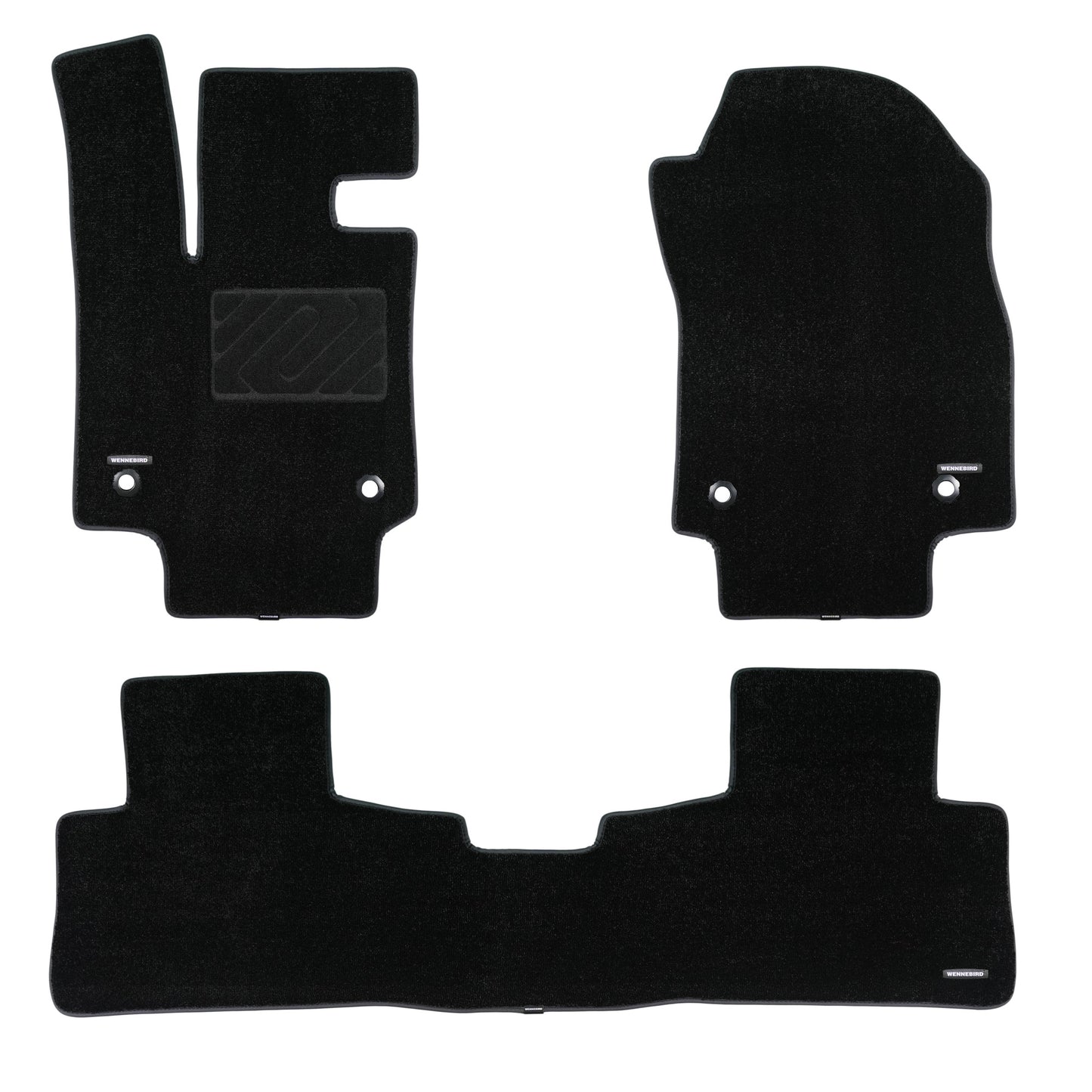 WENNEBIRD Superior Carpet Front Row Floor Mats for 2015-2025 Lexus NX 200t, NX 300, NX 300h, NX 250, NX 350h, NX 450+, 0.5 Inch Thickness Rugs