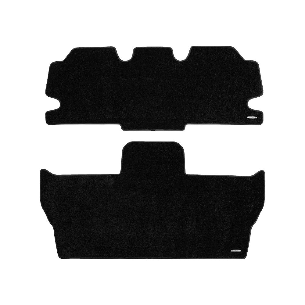 2017-2026 Pacifica Touring / Touring L (Gas, 7 Seats) · Rows 2 & 3 2-Pc Set Black carpet floor mats