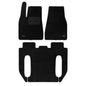 WENNEBIRD Superior Carpet Floor Mats for 2021-2024 Tesla Model X 7 Seater - 4pc