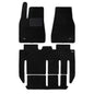 WENNEBIRD Superior Carpet Floor Mats for 2021-2024 Tesla Model X 7 Seater - 4pc