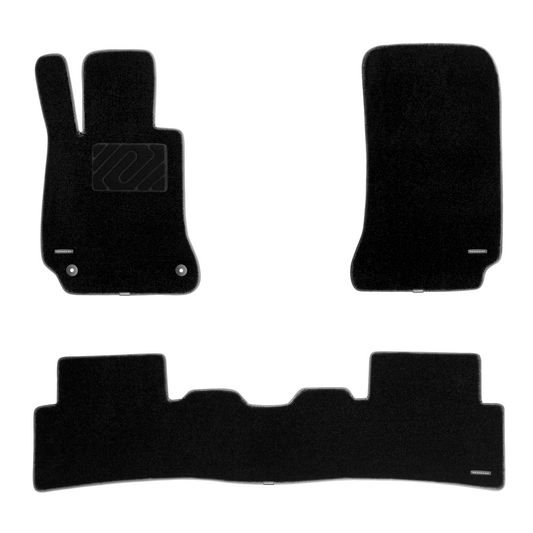 WENNEBIRD Superior Carpet Floor Mats for 2009-2025 Mercedes-Benz C-Class Sedan (W204 / W205 / W206), 0.6 Inch Thickness Rugs